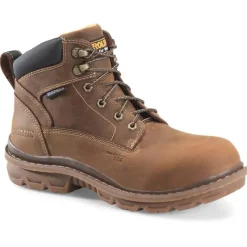 Carolina Non-Slip Boots | Non-Steel Safety Toe*Men's 6" Dormite Waterproof Composite Toe Work Boot Dark Brown