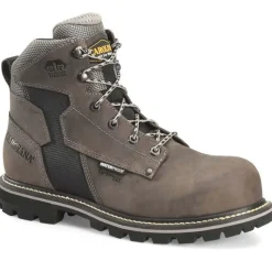 Carolina Non-Slip Boots | Non-Steel Safety Toe*Men's 6" I-Beam Waterproof Composite Toe Work Boot Grey