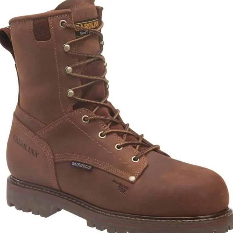 Carolina Non-Steel Safety Toe | Work Boots*Men's 8" Insulated Composite Toe Work Boot Medium Brown
