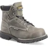 Carolina Non-Slip Boots | Non-Steel Safety Toe*Men's 6" Pitstop Waterproof Carbon Toe Work Boot Brown