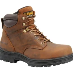 Carolina Non-Slip Boots | Steel Toe*Men's 6" Waterproof Steel Toe Work Boot Dark Brown