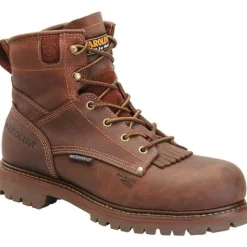 Carolina Work Boots*Men's 6" Waterproof Grizzly Boot Medium Brown