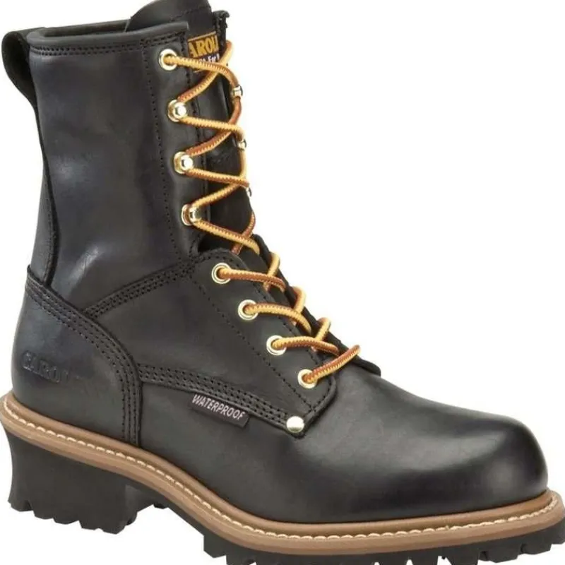 Carolina Logger*Men's 8" Waterproof Logger Boot Black