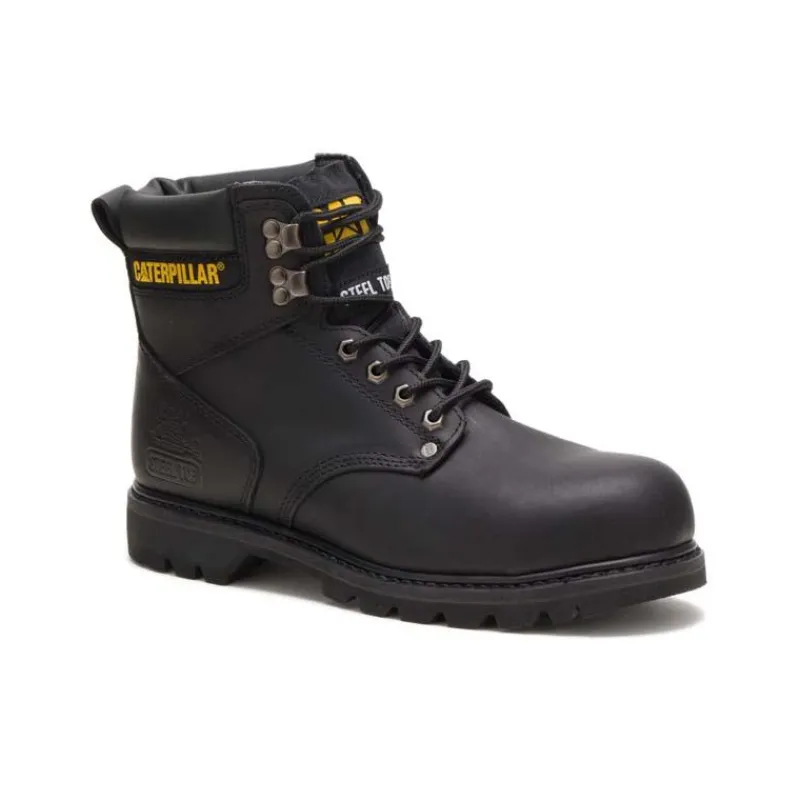 CAT Footwear Non-Slip Boots | Steel Toe*Caterpillar Men's 6" Second Shift Steel Toe Work Boot Black