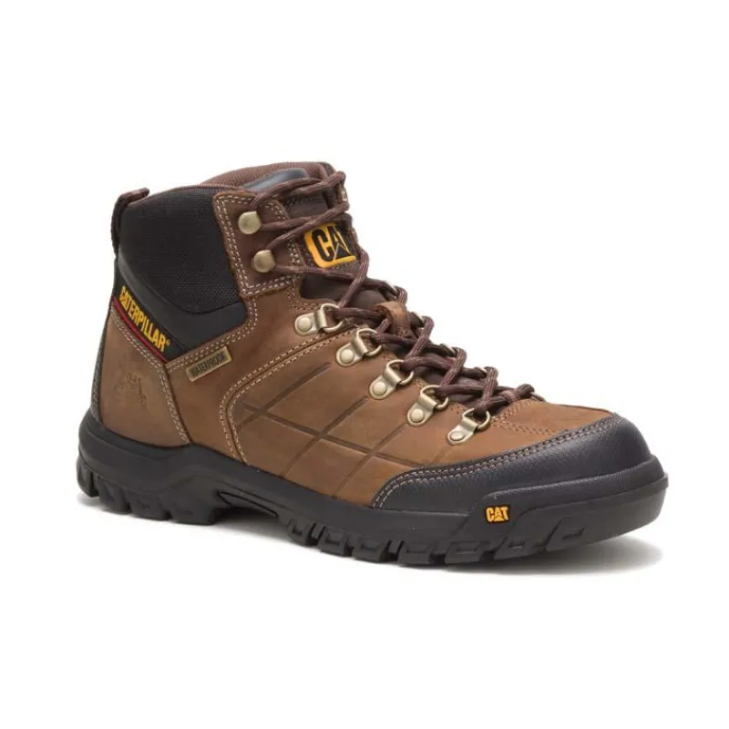 CAT Footwear Non-Slip Boots | Hiking*Caterpillar Men's Threshold Waterproof Soft Toe Hiker Real Brown