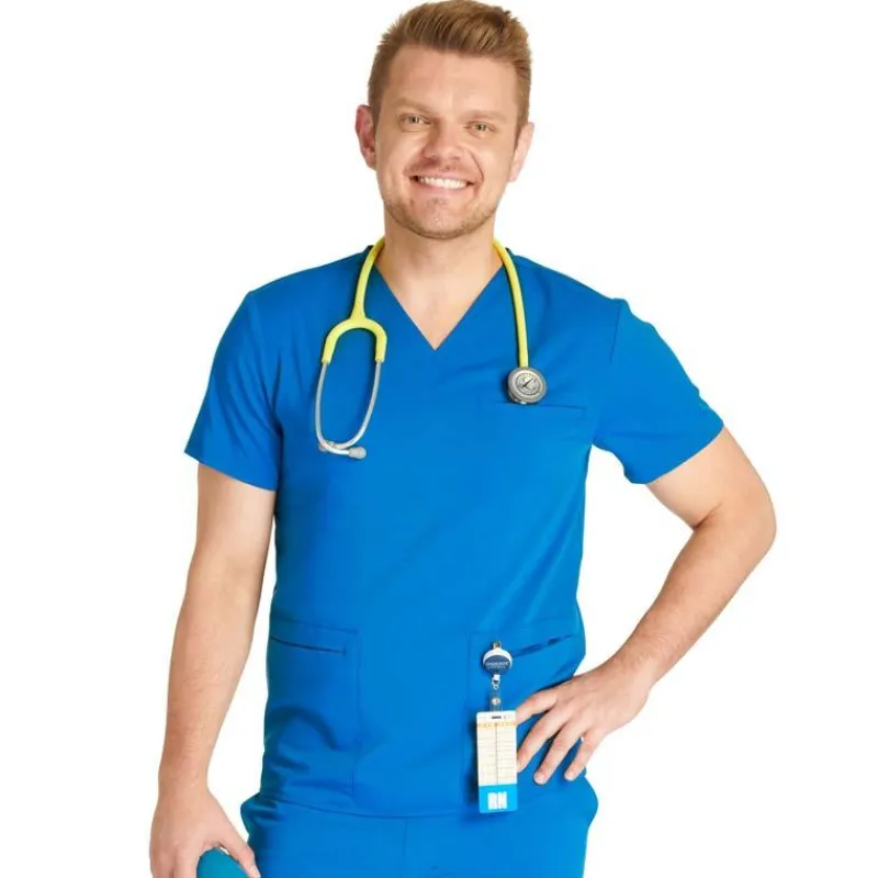 Cherokee Atmos Scrub Tops*Men's V-Neck Scrub Top