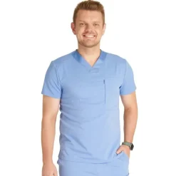 Cherokee Atmos Scrub Tops*Men's V-Neck Scrub Top
