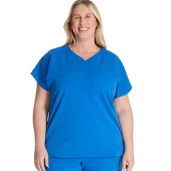 Cherokee Atmos Scrub Tops*Women's Shaped V-Neck Scrub Top