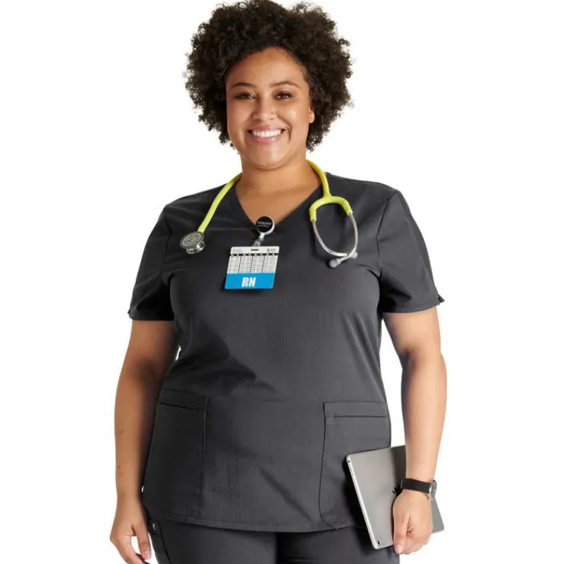 Cherokee Atmos Scrub Tops*Women's V-Neck Scrub Top
