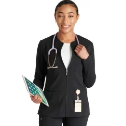 Cherokee Atmos Lab Coats & Jackets*Women's Zip Front Scrub Jacket