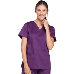 Cherokee Workwear Stretch Scrub Tops*Cherokee Workwear Core Stretch Women's V-Neck Scrub Top