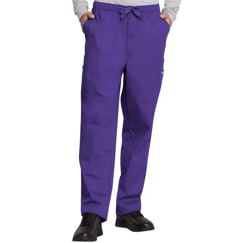 Cherokee Workwear Scrub Pants*Men's Zip Fly Cargo Scrub Pants
