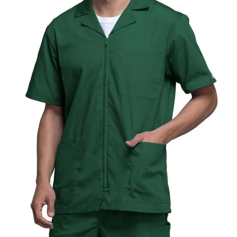 Cherokee Workwear Lab Coats & Jackets*Men's Zip Front Scrub Jacket