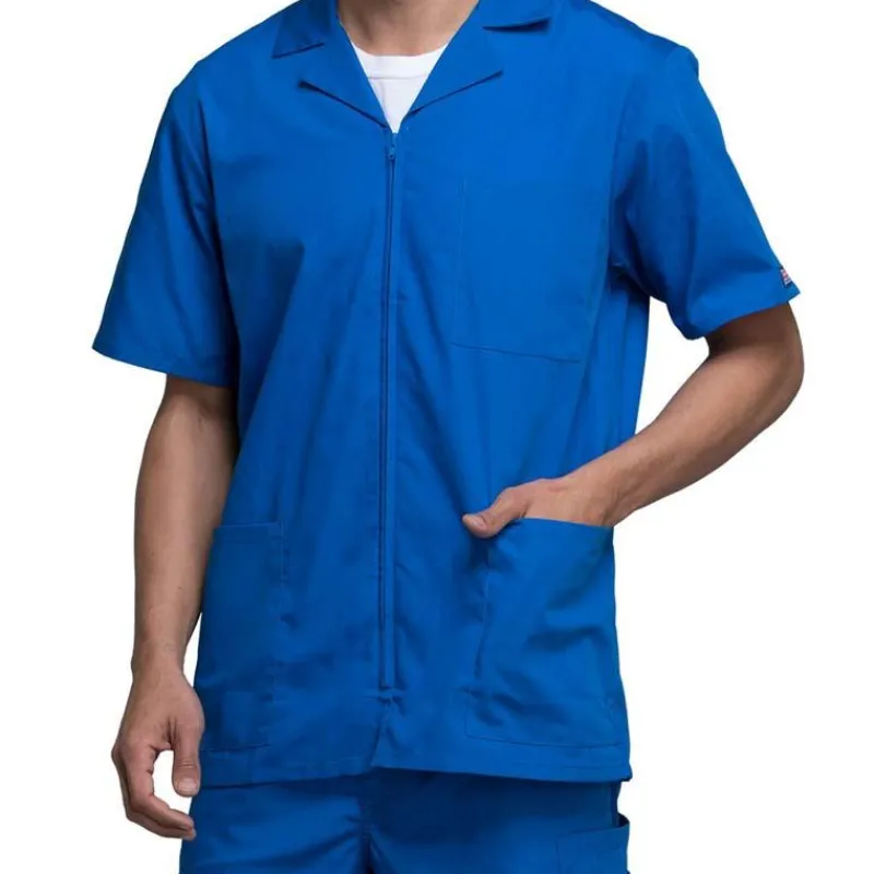 Cherokee Workwear Lab Coats & Jackets*Men's Zip Front Scrub Jacket
