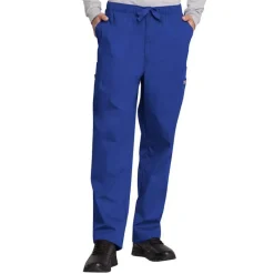 Cherokee Workwear Scrub Pants*Men's Zip Fly Cargo Scrub Pants -Talls