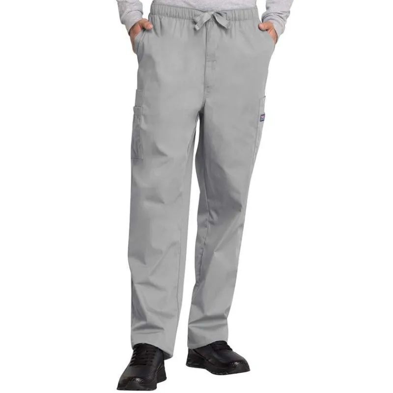 Cherokee Workwear Scrub Pants*Men's Zip Fly Cargo Scrub Pants -Talls