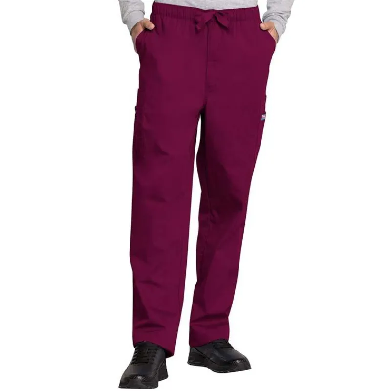 Cherokee Workwear Scrub Pants*Men's Zip Fly Cargo Scrub Pants -Talls
