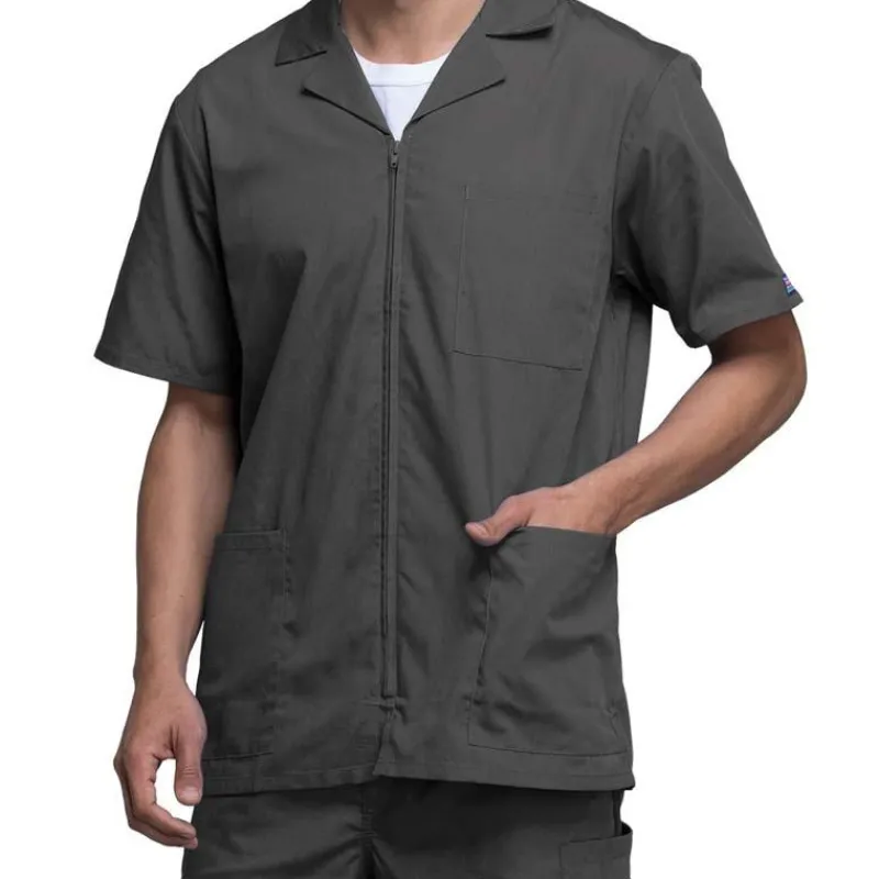 Cherokee Workwear Lab Coats & Jackets*Men's Zip Front Scrub Jacket