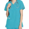 Cherokee Workwear Scrub Tops*Mock Wrap Tunic Scrub Top