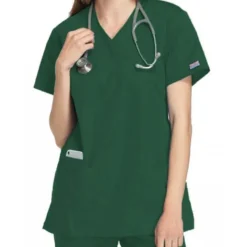 Cherokee Workwear Scrub Tops*Mock Wrap Tunic Scrub Top