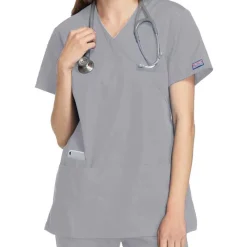Cherokee Workwear Scrub Tops*Mock Wrap Tunic Scrub Top