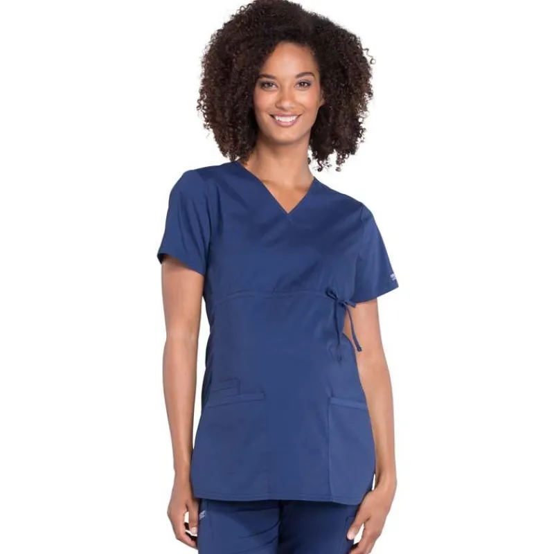 Cherokee WW Professionals Scrub Tops*Cherokee Workwear Professionals Women's Maternity Mock Wrap Scrub Top