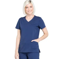 Cherokee WW Professionals Scrub Tops*Cherokee Workwear Professionals Women's Mock Wrap Scrub Top