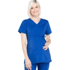 Cherokee WW Professionals Scrub Tops*Cherokee Workwear Professionals Women's Maternity Mock Wrap Scrub Top