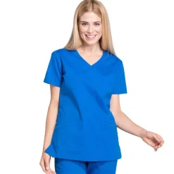 Cherokee WW Professionals Scrub Tops*Cherokee Workwear Professionals Women's Mock Wrap Scrub Top