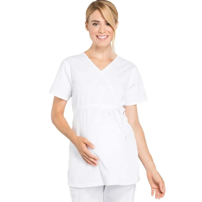 Cherokee WW Professionals Scrub Tops*Cherokee Workwear Professionals Women's Maternity Mock Wrap Scrub Top