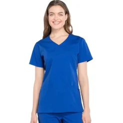 Cherokee WW Professionals Scrub Tops*Cherokee Workwear Professionals Women's Mock Wrap Scrub Top