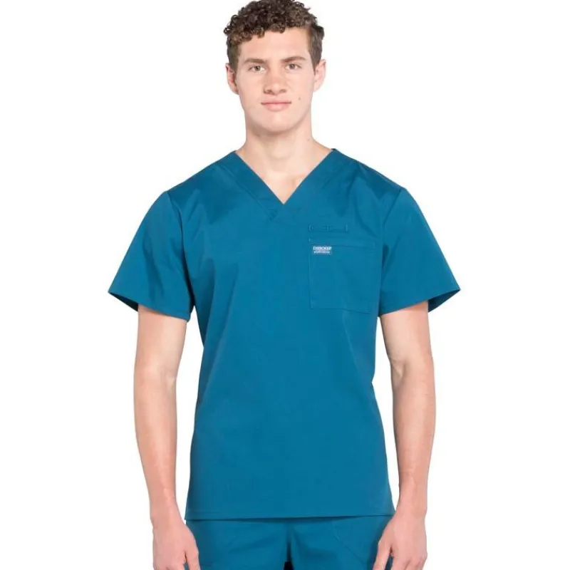Cherokee WW Professionals Scrub Tops*Cherokee Workwear Professionals Men's V-Neck Scrub Top