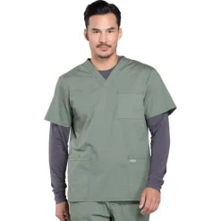 Cherokee WW Professionals Scrub Tops*Cherokee Workwear Professionals Men's V-Neck Scrub Top