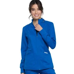 Cherokee WW Revolution Lab Coats & Jackets*Cherokee WorkWear Revolution Women's Zip Front Scrub Jacket