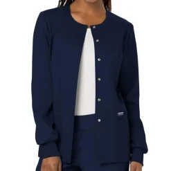 Cherokee WW Revolution Lab Coats & Jackets*Cherokee Workwear Revolution Women's Snap Front Warm-Up Scrub Jacket