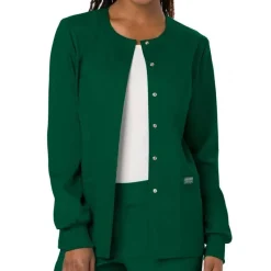 Cherokee WW Revolution Lab Coats & Jackets*Cherokee Workwear Revolution Women's Snap Front Warm-Up Scrub Jacket