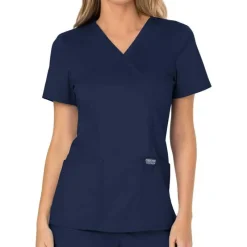 Cherokee WW Revolution Scrub Tops*Cherokee Workwear Revolution Women's Mock Wrap Scrub Top