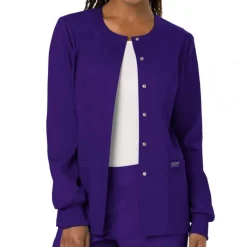 Cherokee WW Revolution Lab Coats & Jackets*Cherokee Workwear Revolution Women's Snap Front Warm-Up Scrub Jacket