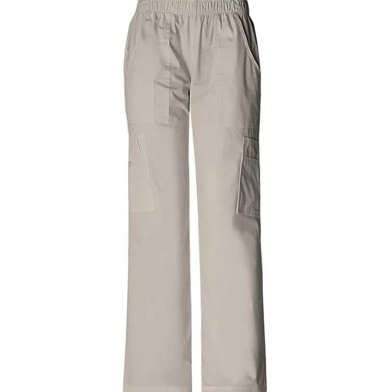 Cherokee Workwear Stretch Scrub Pants*Women's Elastic Waist Cargo Scrub Pants - Tall