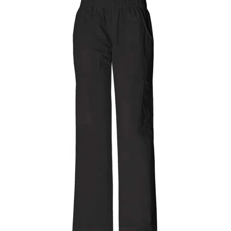 Cherokee Workwear Stretch Scrub Pants*Women's Elastic Waist Cargo Scrub Pants - Tall