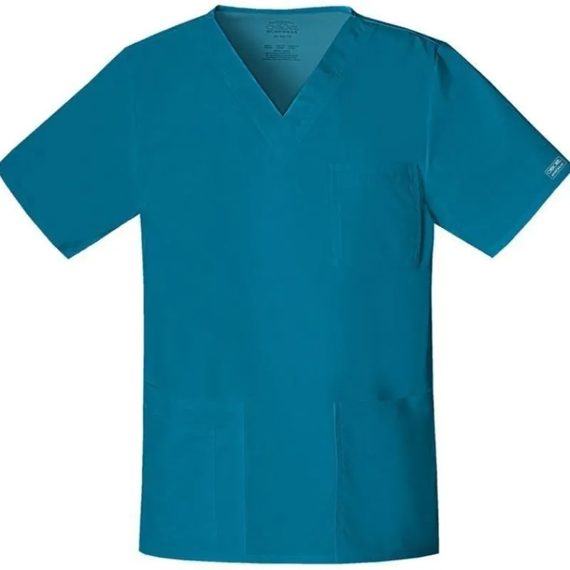 Cherokee Workwear Stretch Scrub Tops*V-Neck Unisex Scrub Top