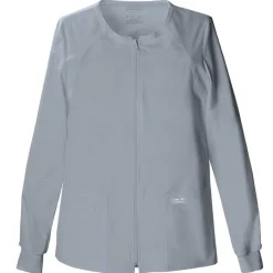 Cherokee Workwear Stretch Lab Coats & Jackets*Women's Zip Front Warm Up Scrub Jacket