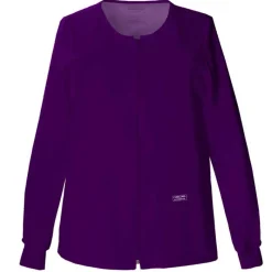 Cherokee Workwear Stretch Lab Coats & Jackets*Women's Zip Front Warm Up Scrub Jacket