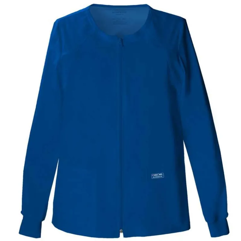 Cherokee Workwear Stretch Lab Coats & Jackets*Women's Zip Front Warm Up Scrub Jacket