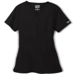 Cherokee Workwear Stretch Scrub Tops*Mock Wrap Scrub Top