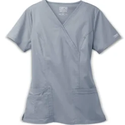 Cherokee Workwear Stretch Scrub Tops*Mock Wrap Scrub Top