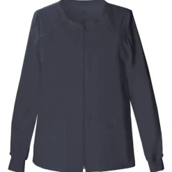 Cherokee Workwear Stretch Lab Coats & Jackets*Women's Zip Front Warm Up Scrub Jacket