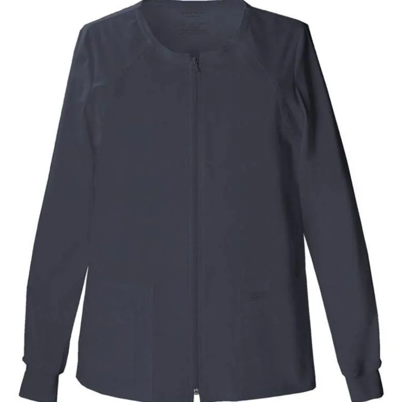Cherokee Workwear Stretch Lab Coats & Jackets*Women's Zip Front Warm Up Scrub Jacket