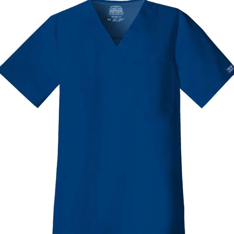 Cherokee Workwear Stretch Scrub Tops*Men's Stretch V Neck Scrub Top