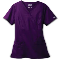 Cherokee Workwear Stretch Scrub Tops*Mock Wrap Scrub Top
